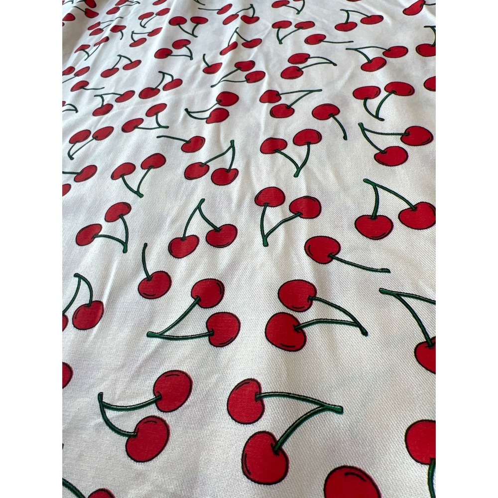 Dress Red Cherry Print Compañía Fantástica AOP Midi Shirt Dress Women M Viscose - Picture 11 of 15